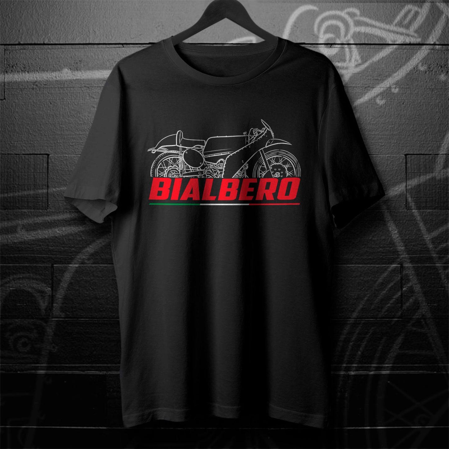 Moto Guzzi Bialbero 250 & 350 GP Inspired T-Shirt - Motorcycle Tee Shirt for Riders
