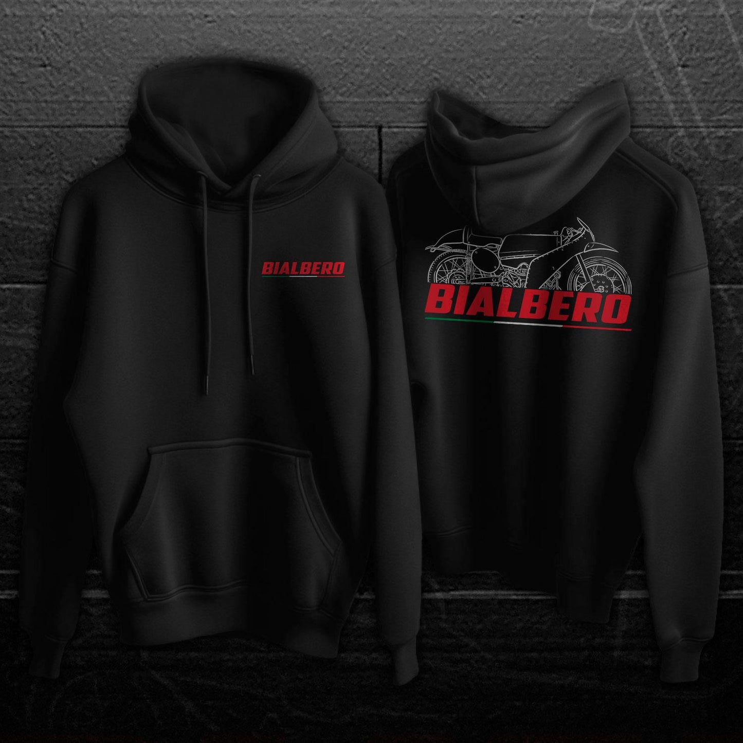 Moto Guzzi Bialbero 250 & 350 GP Inspired Hoodie - Motorcycle Sweatshirt for Riders