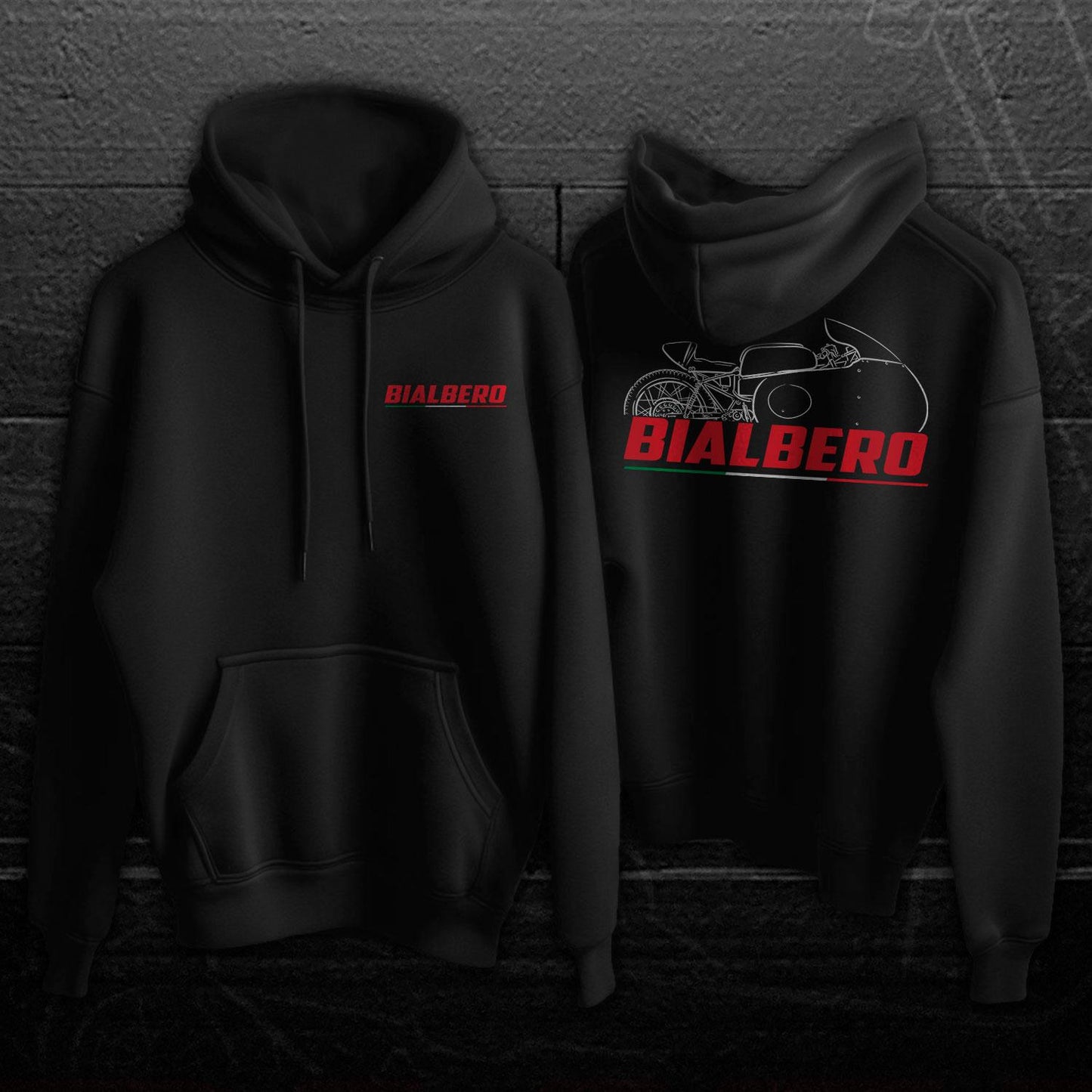 Moto Guzzi Bialbero 250 & 350 GP Inspired Hoodie - Motorcycle Sweatshirt for Riders
