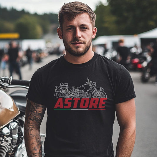 Moto Guzzi Astore 1949 - 1953 Inspired T-Shirt - Motorcycle Tee Shirt for Riders