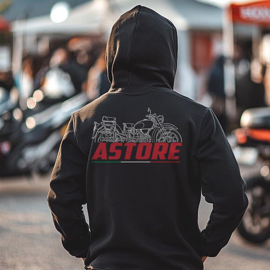 Moto Guzzi Astore 1949 - 1953 Inspired Hoodie - Motorcycle Sweatshirt for Riders