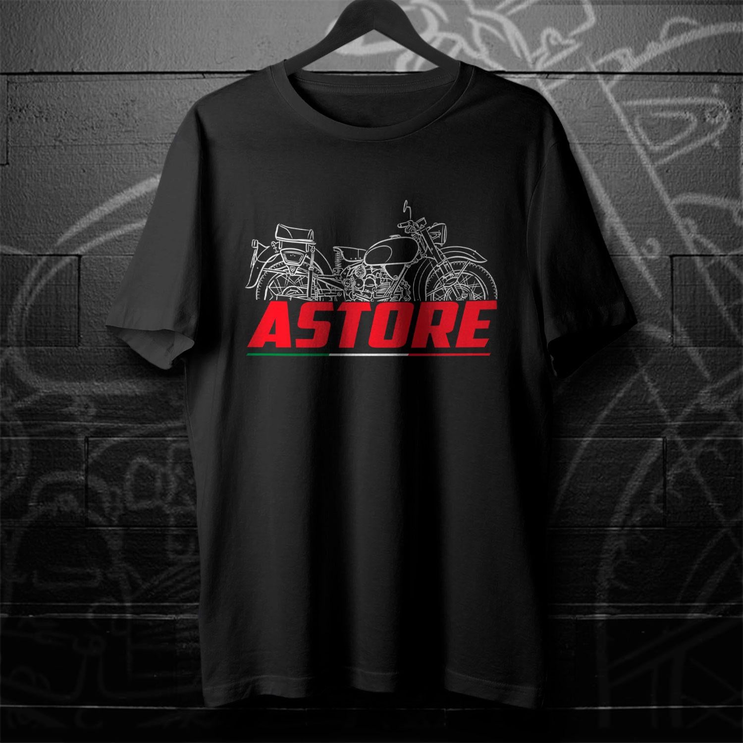 Moto Guzzi Astore 1949 - 1953 Inspired T-Shirt - Motorcycle Tee Shirt for Riders