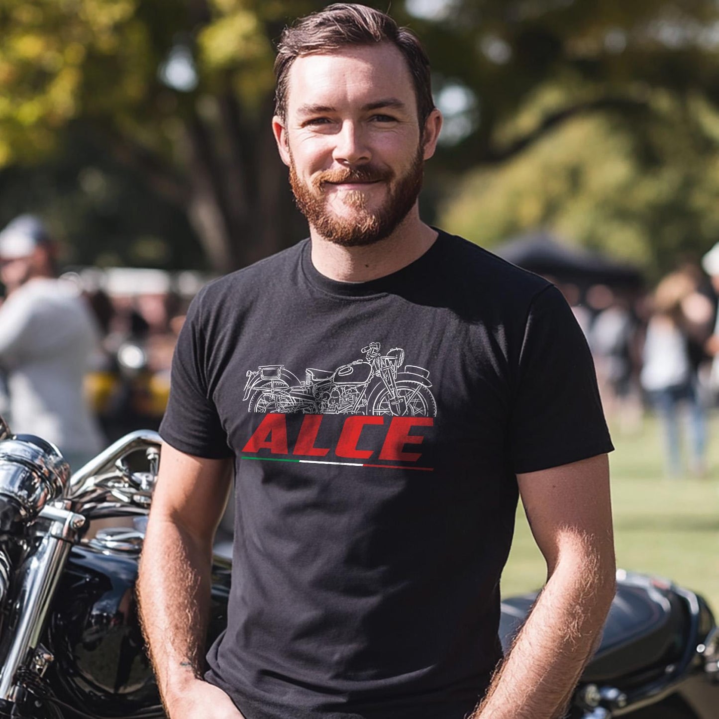 Moto Guzzi Alce 1939 - 1945 Inspired T-Shirt - Motorcycle Tee Shirt for Riders