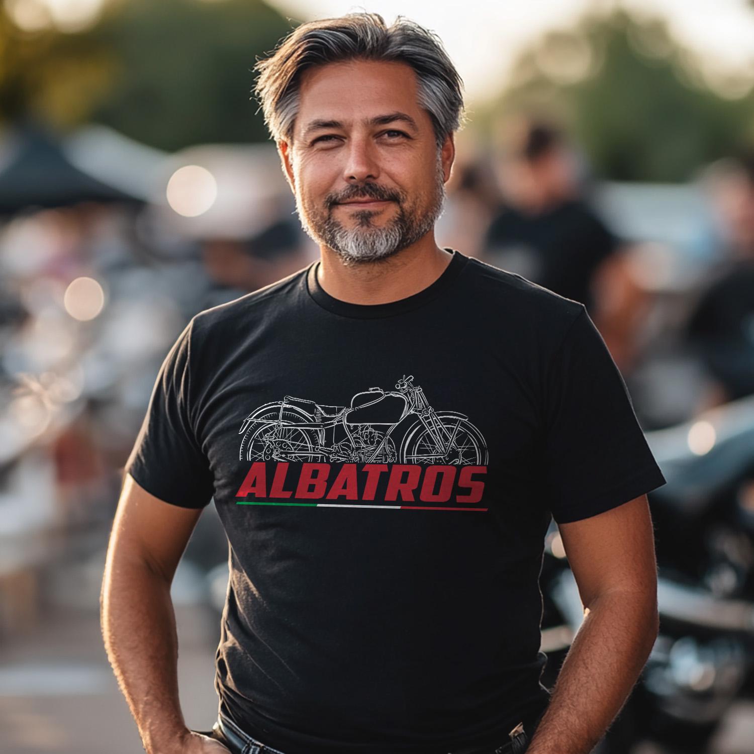 Moto Guzzi Albatros 250 1939 - 1949 Inspired T-Shirt - Motorcycle Tee Shirt for Riders