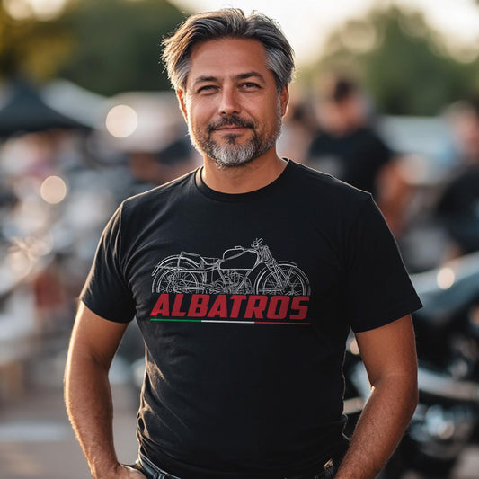 Moto Guzzi Albatros 250 1939 - 1949 Inspired T-Shirt - Motorcycle Tee Shirt for Riders