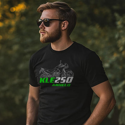 Kawasaki KLE250 Anhelo 1993 - 2001 Inspired T-Shirt - Motorcycle Tee Shirt for Riders