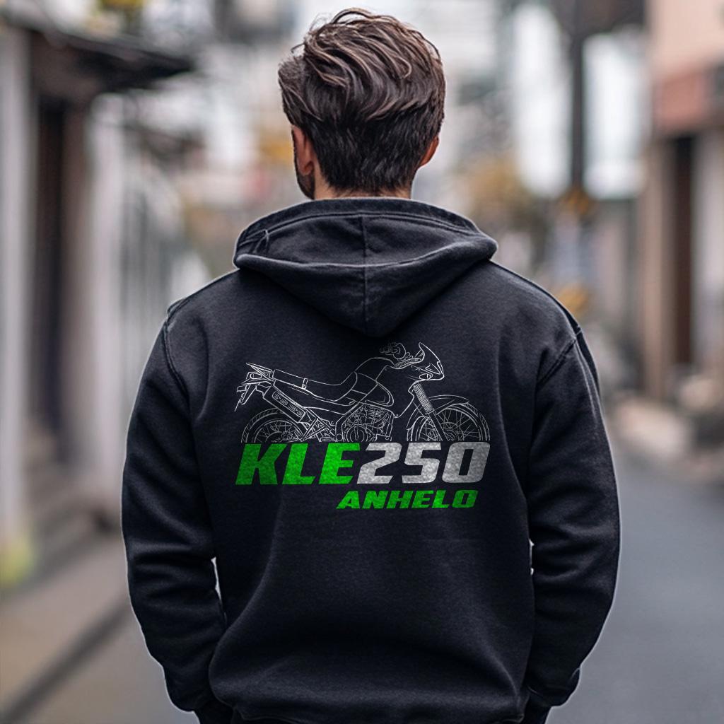 Kawasaki KLE250 Anhelo 1993 - 2001 Inspired Hoodie - Motorcycle Sweatshirt for Riders