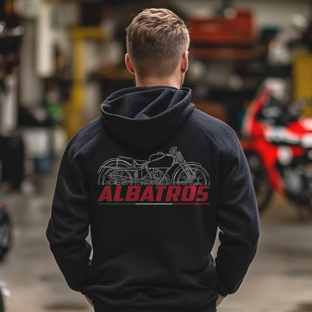 Moto Guzzi Albatros 250 1939 - 1949 Inspired Hoodie - Motorcycle Sweatshirt for Riders