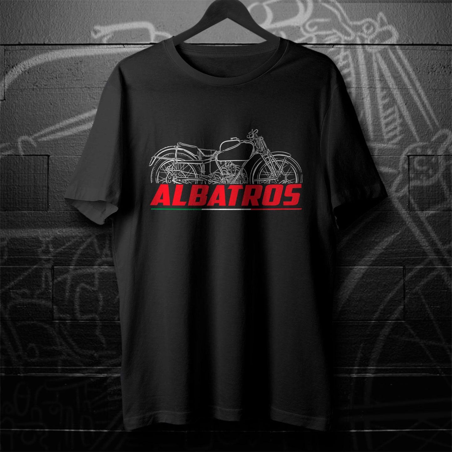 Moto Guzzi Albatros 250 1939 - 1949 Inspired T-Shirt - Motorcycle Tee Shirt for Riders