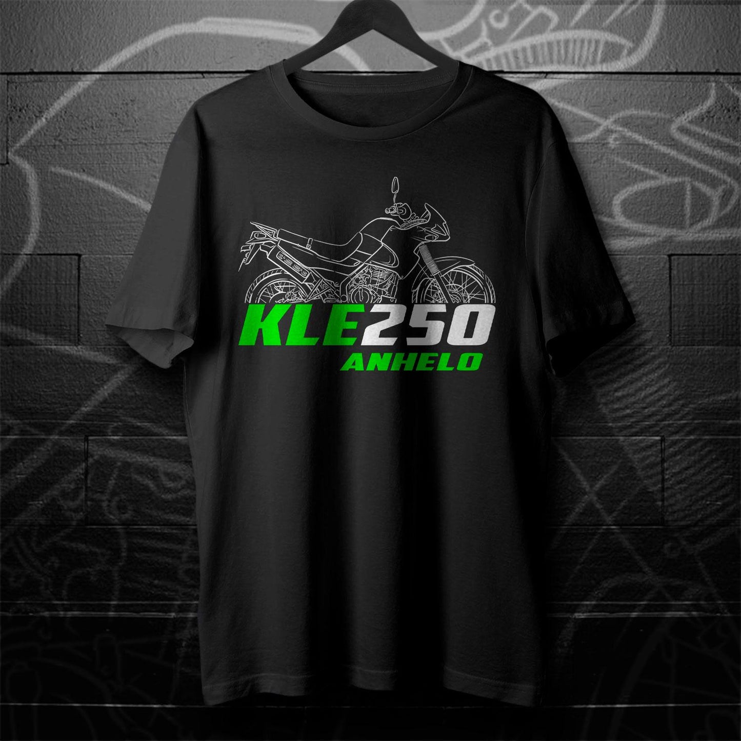 Kawasaki KLE250 Anhelo 1993 - 2001 Inspired T-Shirt - Motorcycle Tee Shirt for Riders