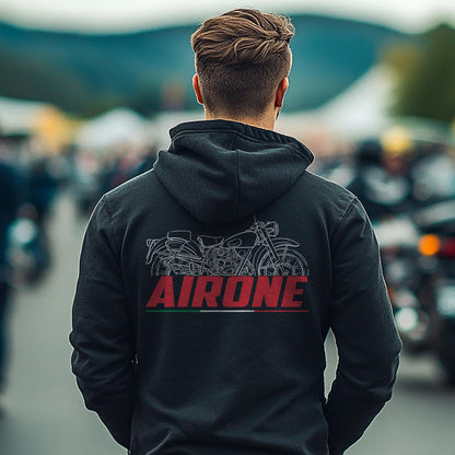 Moto Guzzi Airone 1939 - 1957 Inspired Hoodie - Motorcycle Sweatshirt for Riders