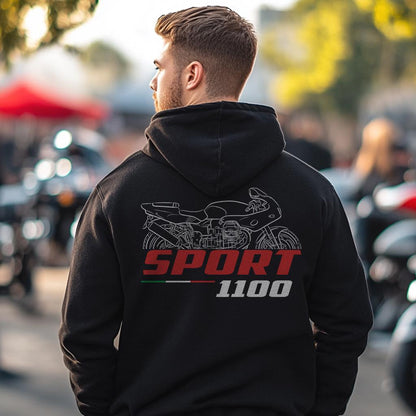 Moto Guzzi 1100 Sport 1995 - 2000 Inspired Hoodie - Motorcycle Sweatshirt for Riders