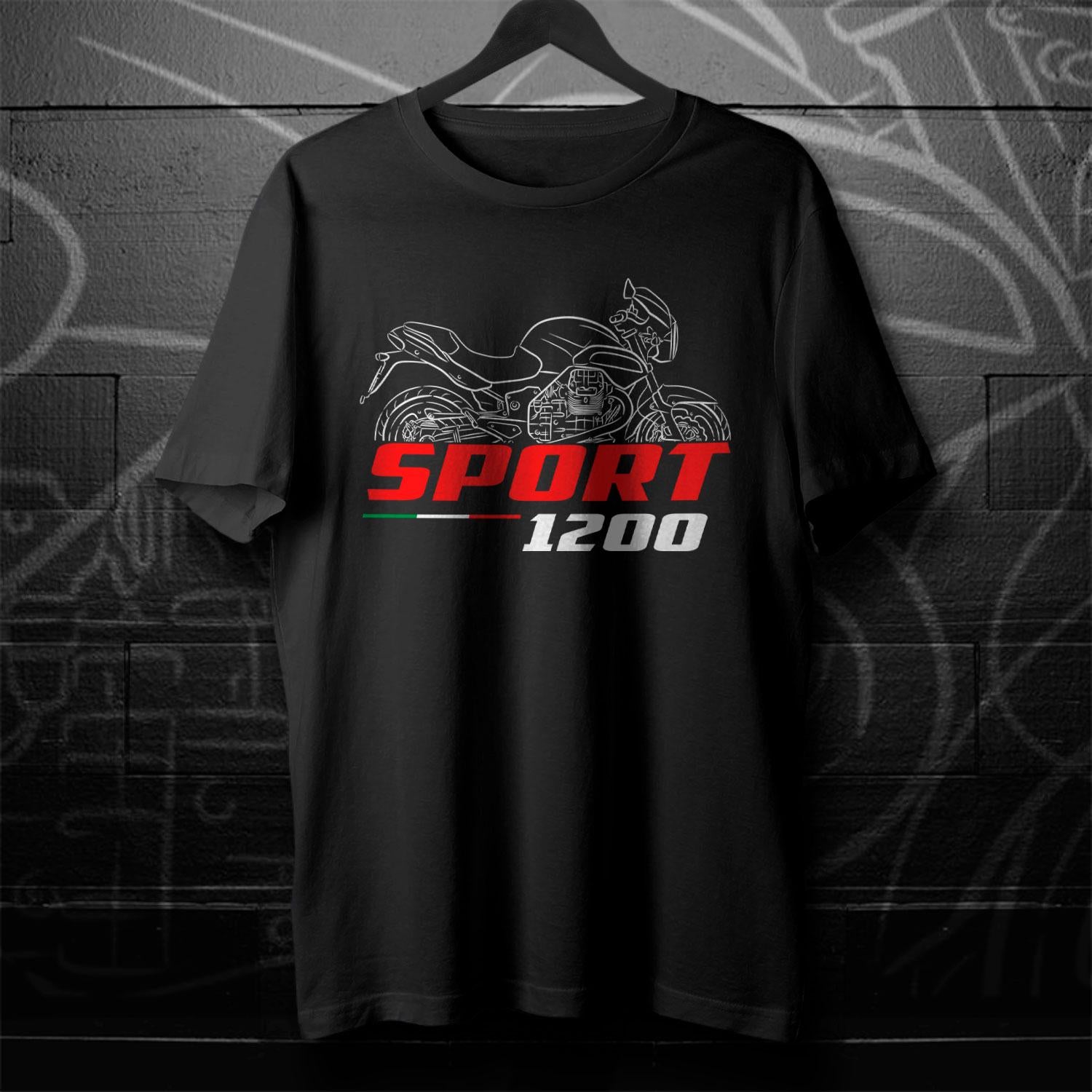 Moto Guzzi 1200 Sport 2006 - 2013 Inspired T-Shirt - Motorcycle Tee Shirt for Riders