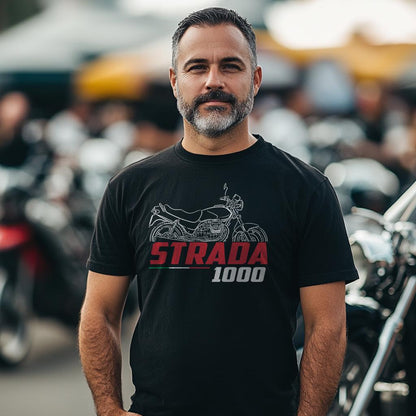 Moto Guzzi 1000 Strada 1992 - 1994 Inspired T-Shirt - Motorcycle Tee Shirt for Riders