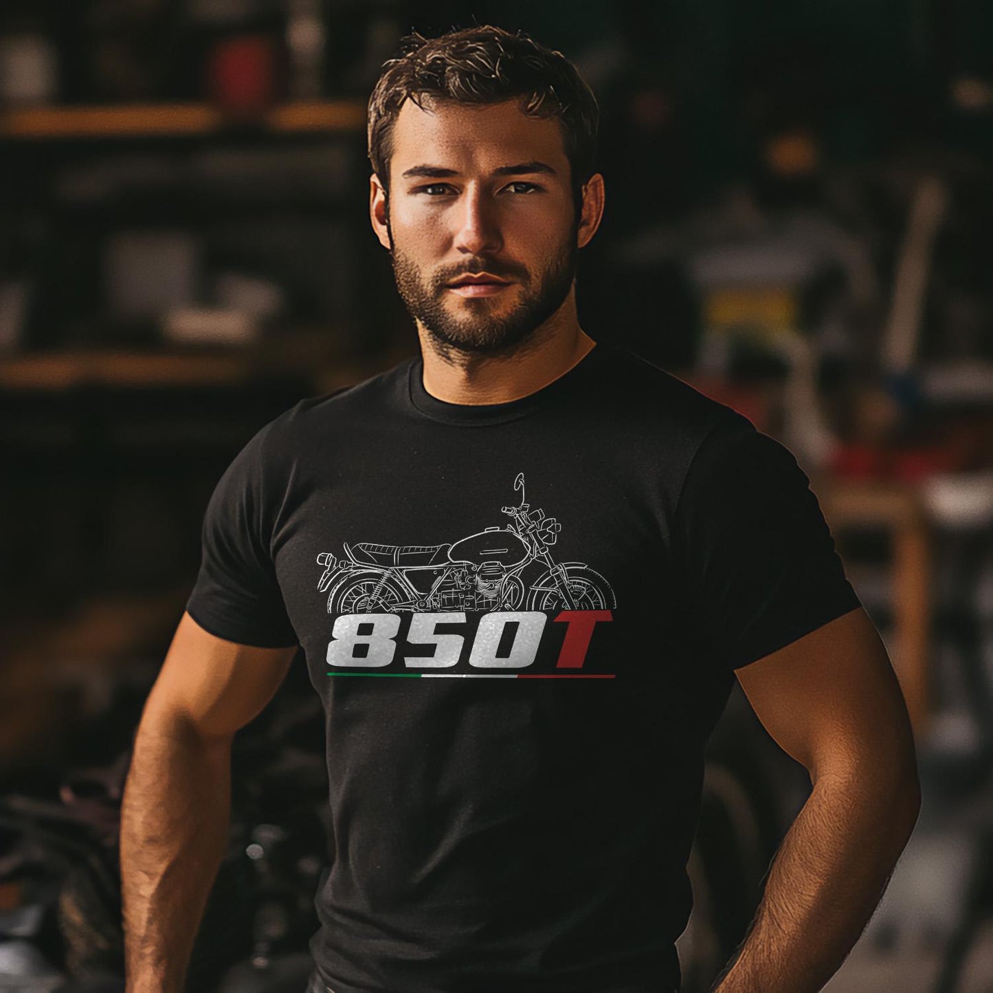Moto Guzzi 850T Inspired T-Shirt - Motorcycle Tee Shirt for Riders