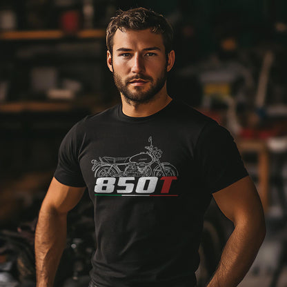 Moto Guzzi 850T Inspired T-Shirt - Motorcycle Tee Shirt for Riders