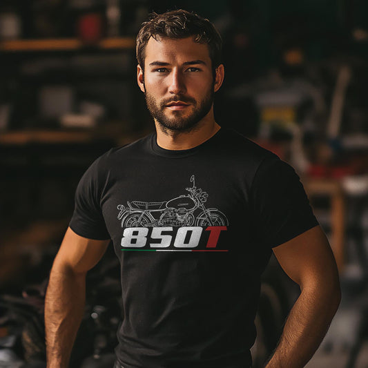 Moto Guzzi 850T Inspired T-Shirt - Motorcycle Tee Shirt for Riders