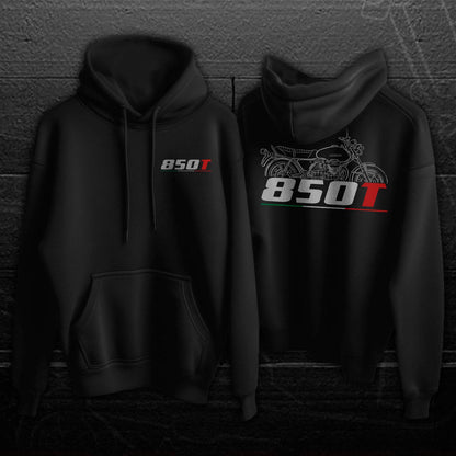 Moto Guzzi 850T Inspired Hoodie - Motorcycle Sweatshirt for Riders