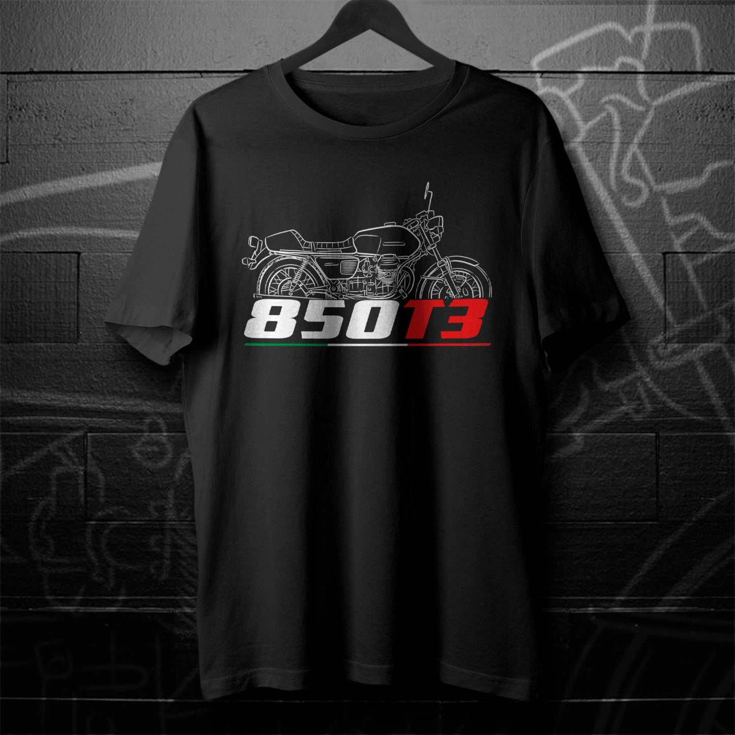 Moto Guzzi 850T Inspired T-Shirt - Motorcycle Tee Shirt for Riders