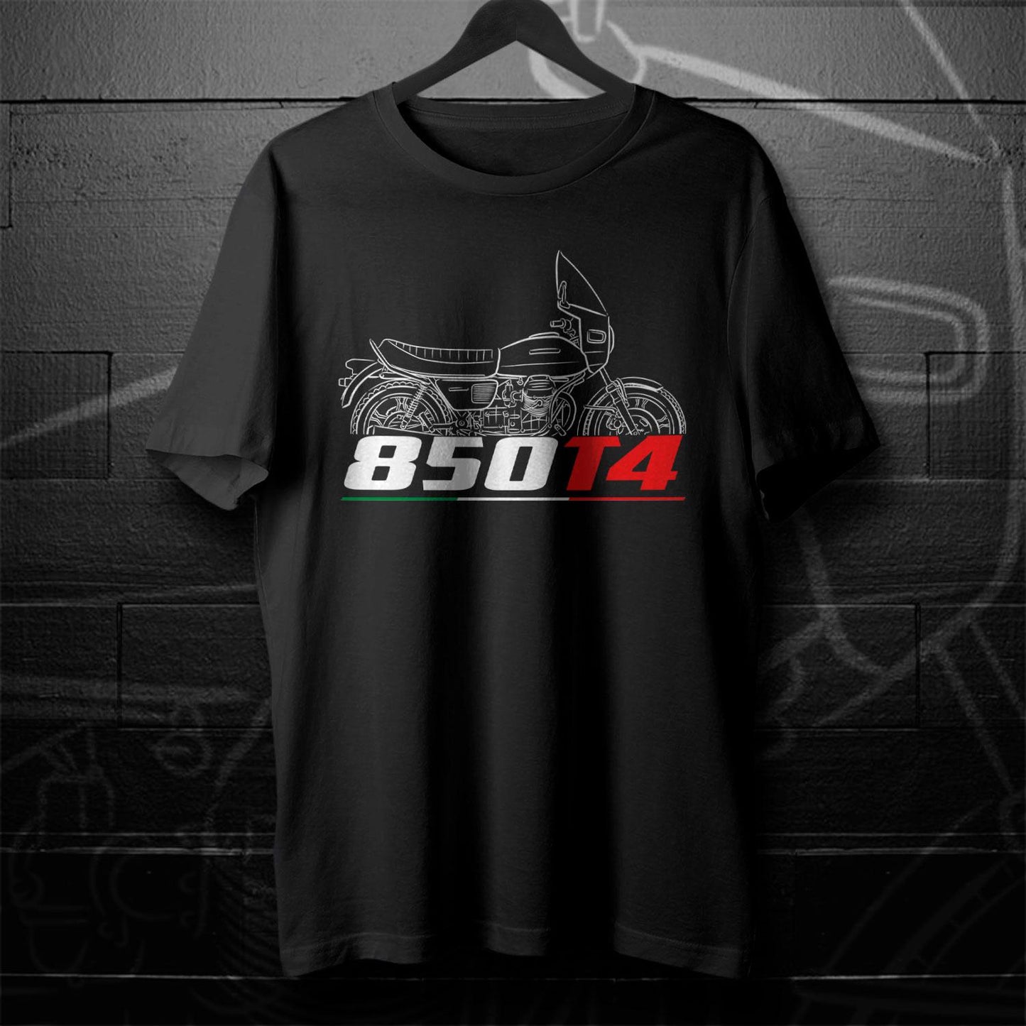 Moto Guzzi 850T Inspired T-Shirt - Motorcycle Tee Shirt for Riders