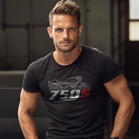 Moto Guzzi 750S Inspired T-Shirt - Motorcycle Tee Shirt for Riders