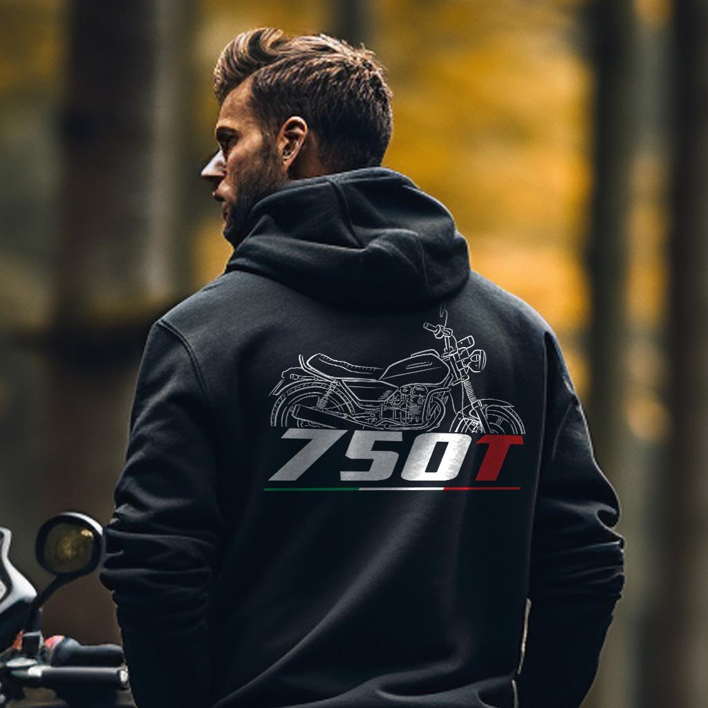 Moto Guzzi 750 T 1991 - 1993 Inspired Hoodie - Motorcycle Sweatshirt for Riders