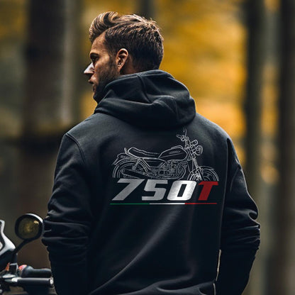 Moto Guzzi 750 T 1991 - 1993 Inspired Hoodie - Motorcycle Sweatshirt for Riders