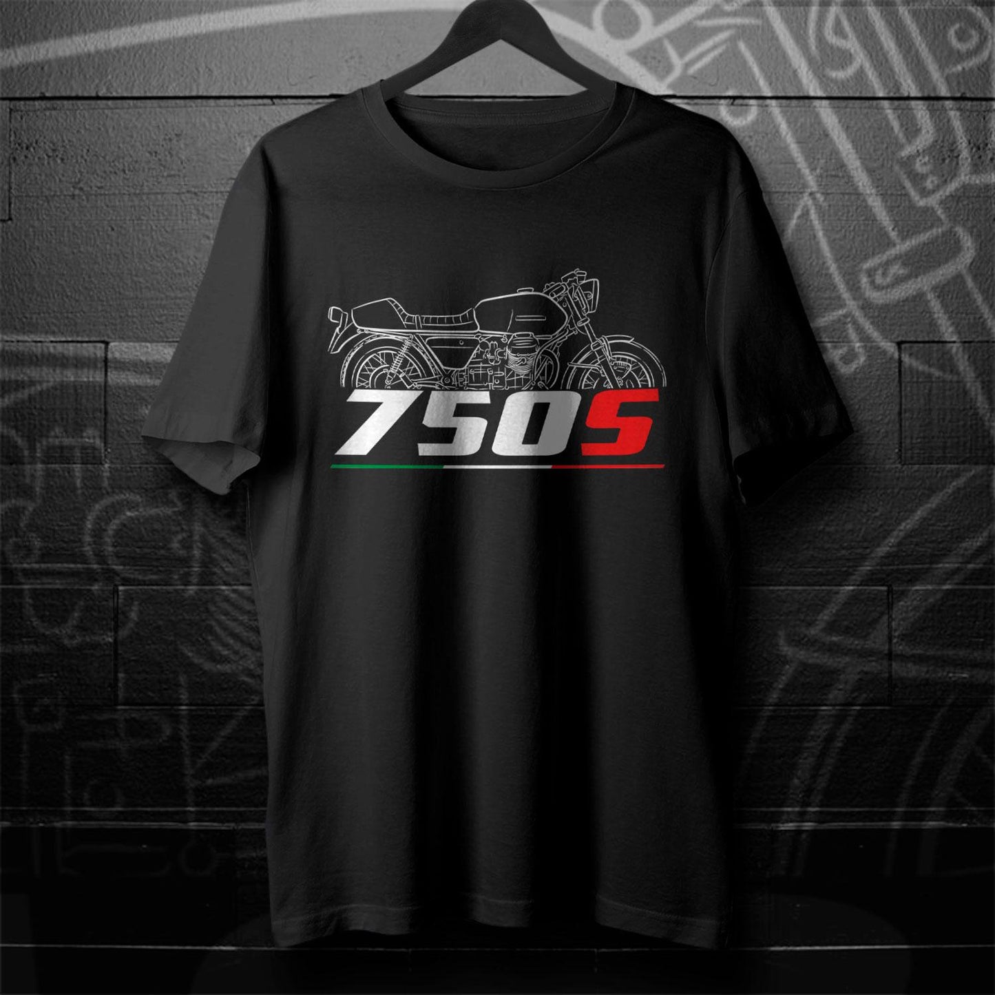 Moto Guzzi 750S Inspired T-Shirt - Motorcycle Tee Shirt for Riders