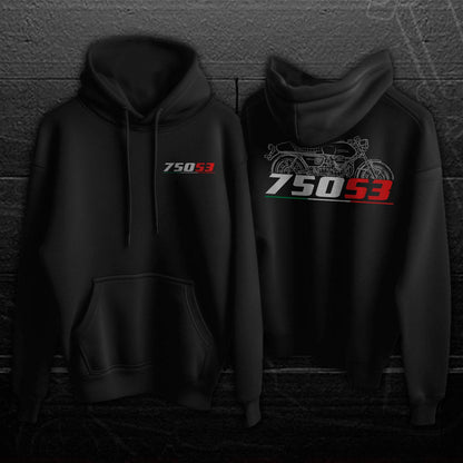 Moto Guzzi 750S Inspired Hoodie - Motorcycle Sweatshirt for Riders
