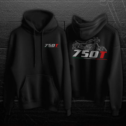 Moto Guzzi 750 T 1991 - 1993 Inspired Hoodie - Motorcycle Sweatshirt for Riders