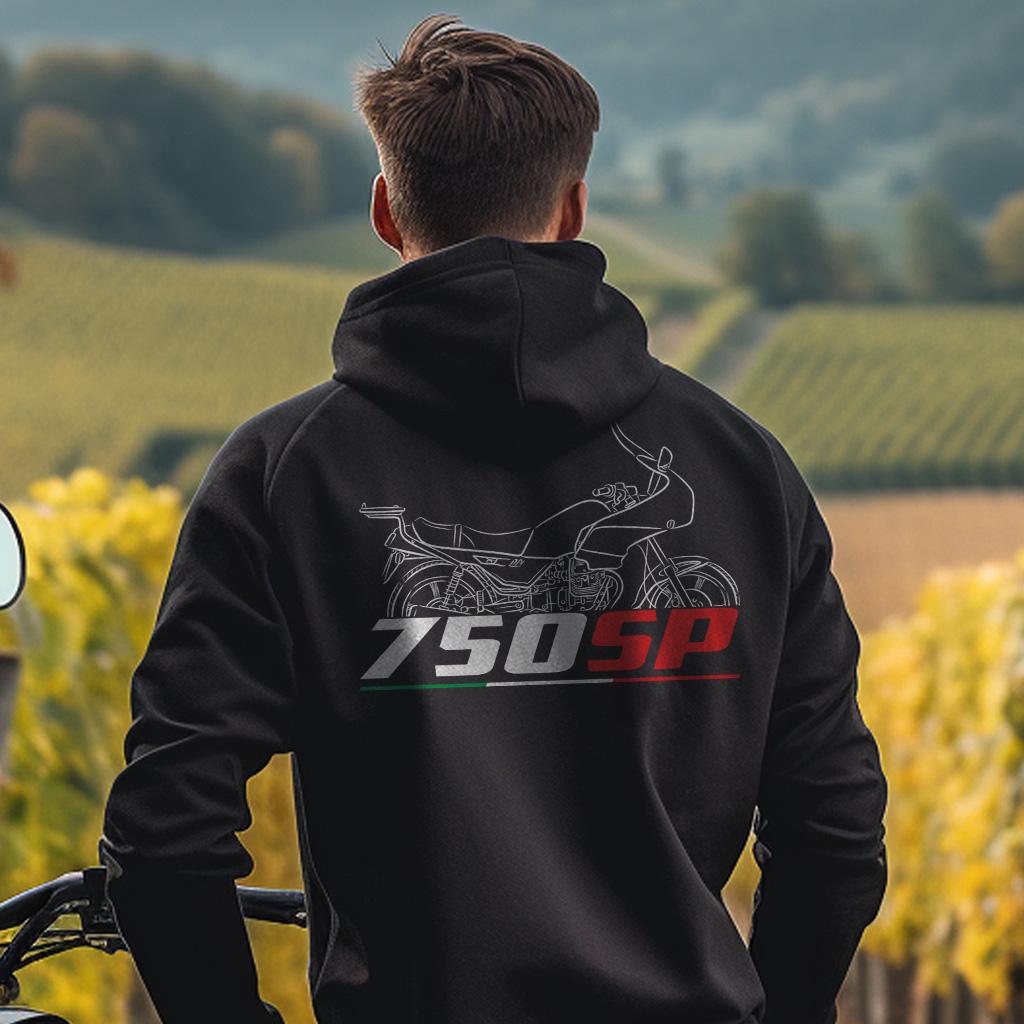 Moto Guzzi 750 SP 1989 - 1991 Inspired Hoodie - Motorcycle Sweatshirt for Riders