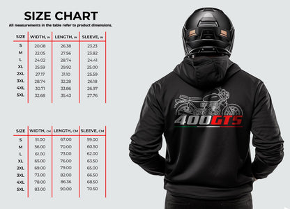 Moto Guzzi 400 GTS 1975 - 1979 Inspired Hoodie - Motorcycle Sweatshirt for Riders