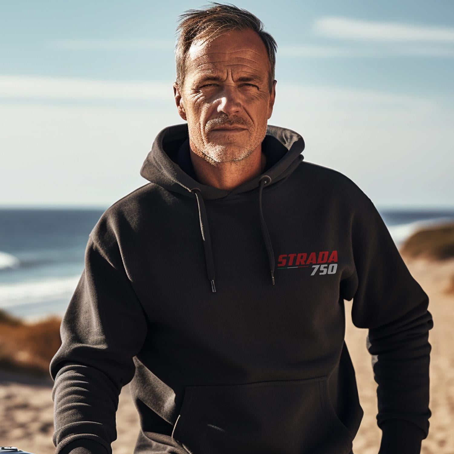 Moto Guzzi 750 Strada 1992 - 1994 Inspired Hoodie - Motorcycle Sweatshirt for Riders