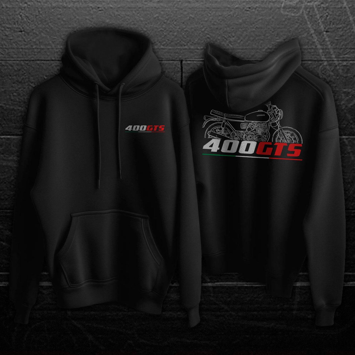 Moto Guzzi 400 GTS 1975 - 1979 Inspired Hoodie - Motorcycle Sweatshirt for Riders
