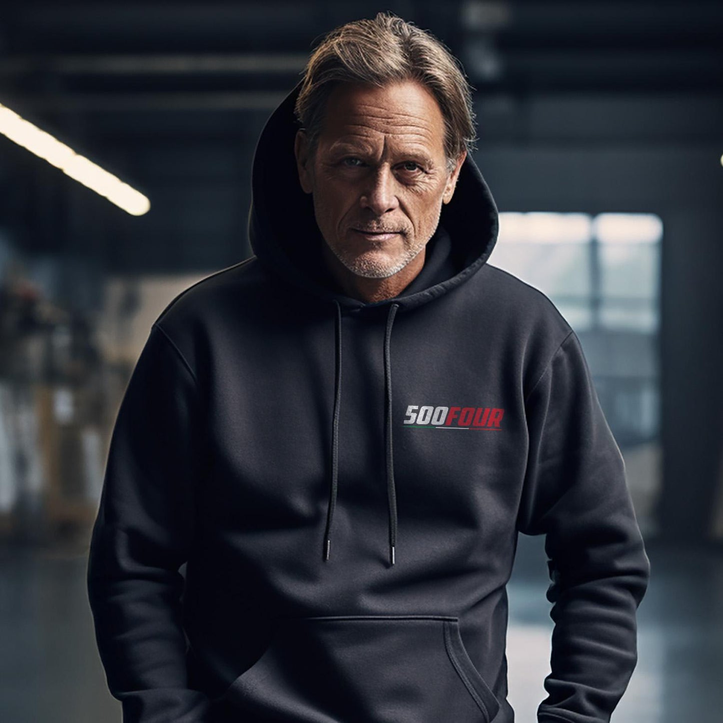 Moto Guzzi 500 Four 1952 - 1954 Inspired Hoodie - Motorcycle Sweatshirt for Riders