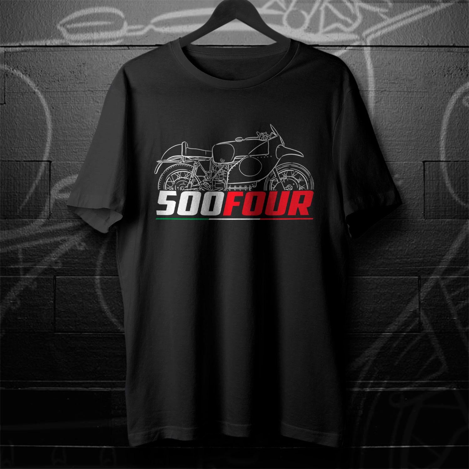 Moto Guzzi 500 Four 1952 - 1954 Inspired T-Shirt - Motorcycle Tee Shirt for Riders