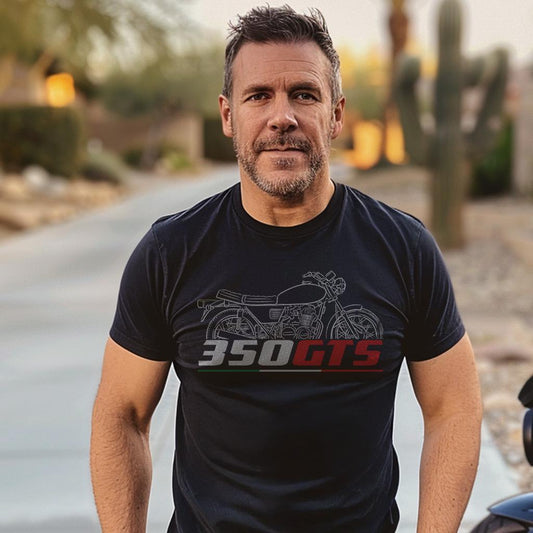 Moto Guzzi 350 GTS 1974 - 1979 Inspired T-Shirt - Motorcycle Tee Shirt for Riders