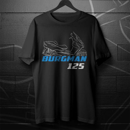 Suzuki Burgman 125 Inspired T-Shirt - Motorcycle Tee Shirt for Riders