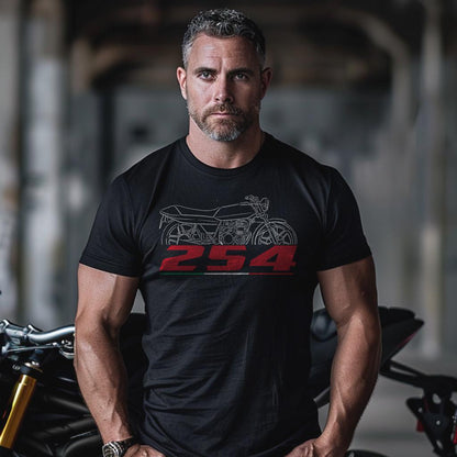 Moto Guzzi 254 1976 - 1984 Inspired T-Shirt - Motorcycle Tee Shirt for Riders