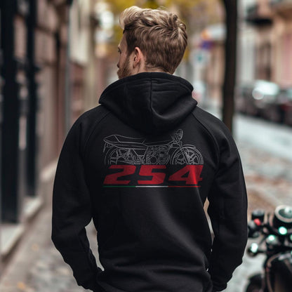 Moto Guzzi 254 1976 - 1984 Inspired Hoodie - Motorcycle Sweatshirt for Riders
