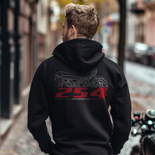 Moto Guzzi 254 1976 - 1984 Inspired Hoodie - Motorcycle Sweatshirt for Riders
