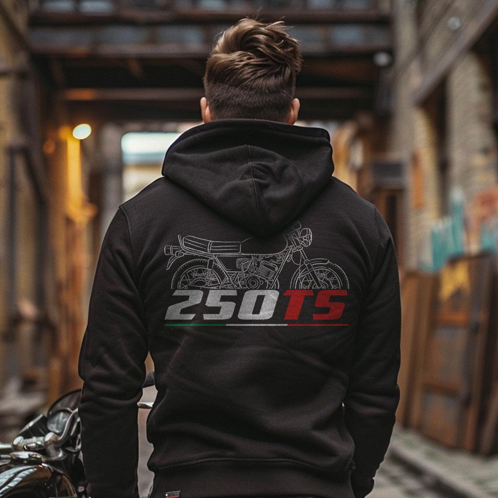 Moto Guzzi 250 TS 1974 - 1982 Inspired Hoodie - Motorcycle Sweatshirt for Riders