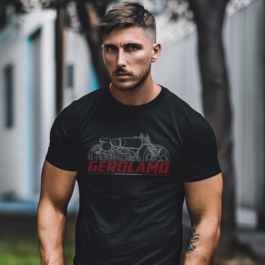 Moto Guzzi 250 Gerolamo 1938 - 1939 Inspired T-Shirt - Motorcycle Tee Shirt for Riders