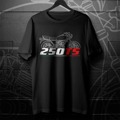 Moto Guzzi 250 TS 1974 - 1982 Inspired T-Shirt - Motorcycle Tee Shirt for Riders