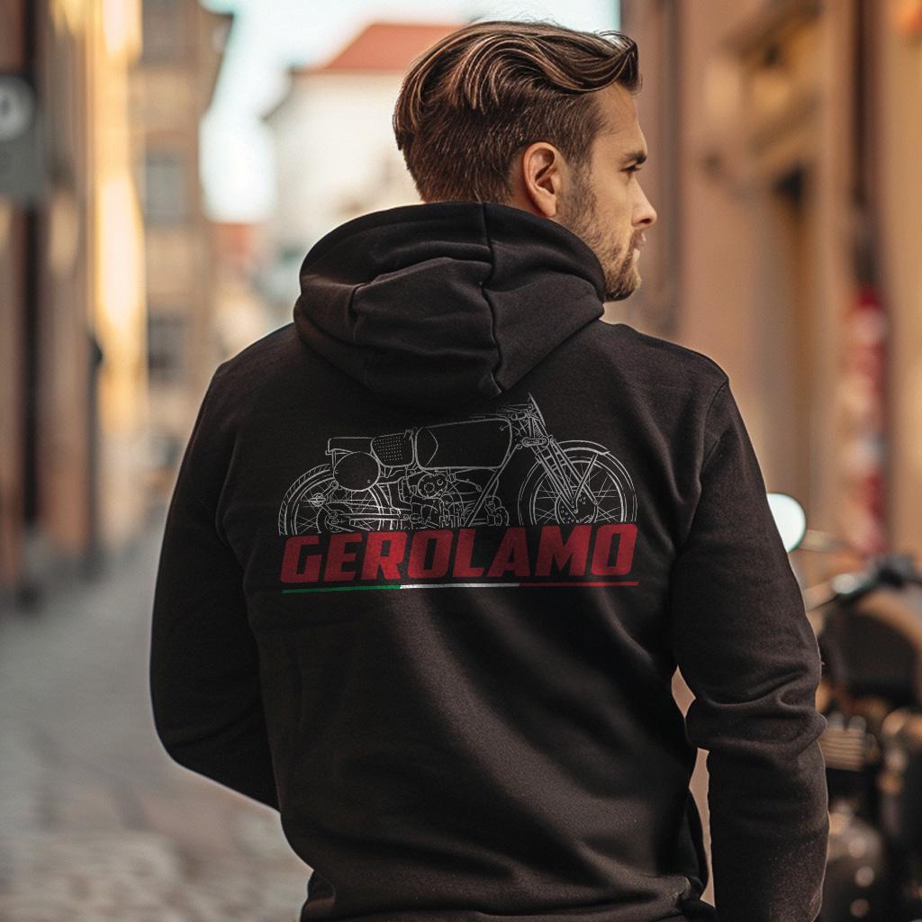 Moto Guzzi 250 Gerolamo 1938 - 1939 Inspired Hoodie - Motorcycle Sweatshirt for Riders