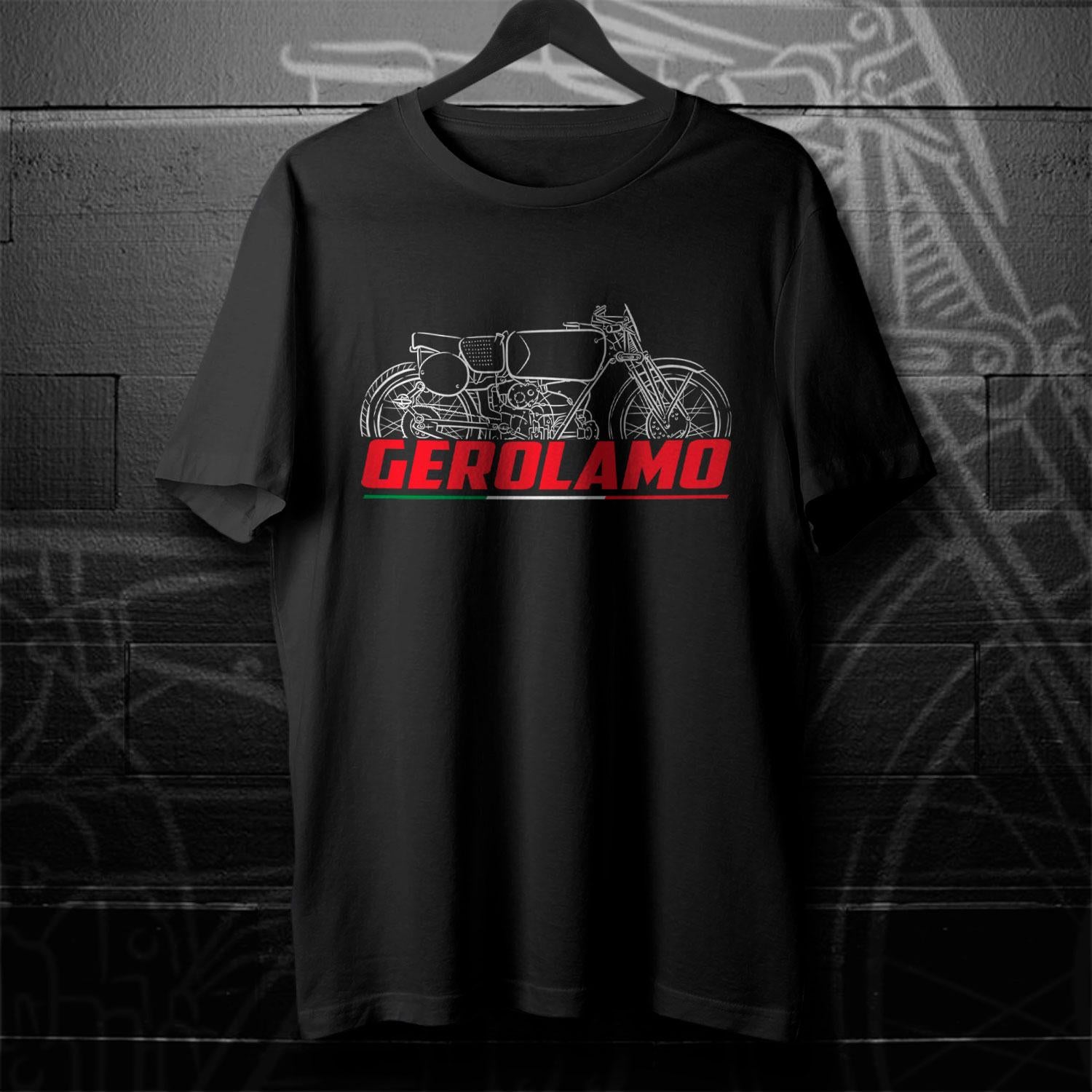 Moto Guzzi 250 Gerolamo 1938 - 1939 Inspired T-Shirt - Motorcycle Tee Shirt for Riders
