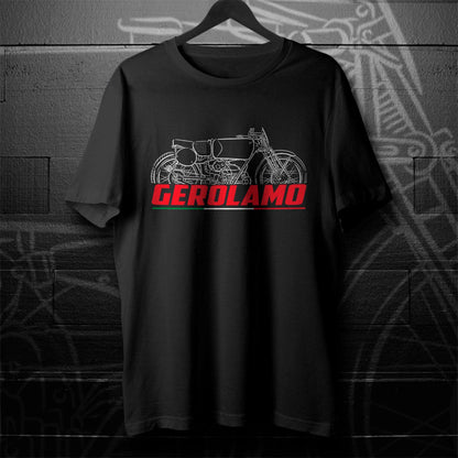 Moto Guzzi 250 Gerolamo 1938 - 1939 Inspired T-Shirt - Motorcycle Tee Shirt for Riders