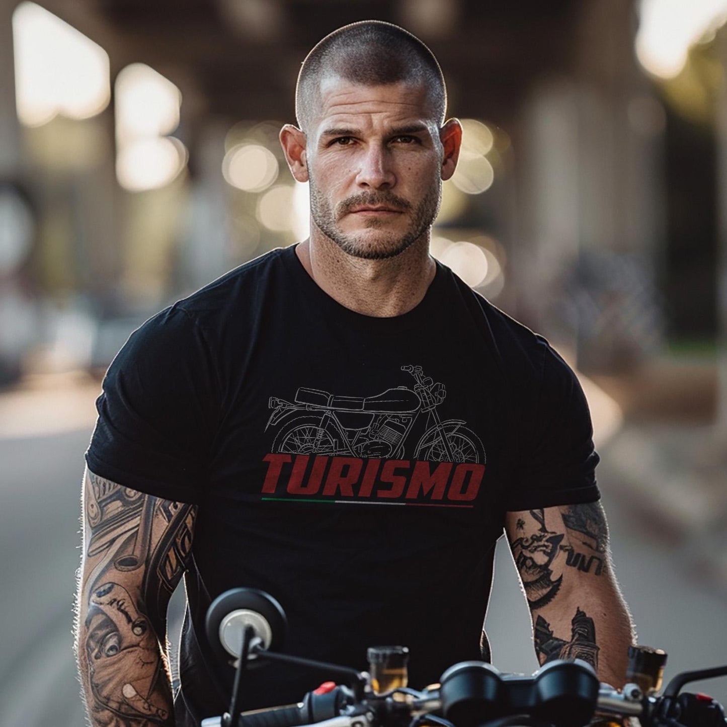 Moto Guzzi 125 Turismo & Tuttoterreno Inspired T-Shirt - Motorcycle Tee Shirt for Riders