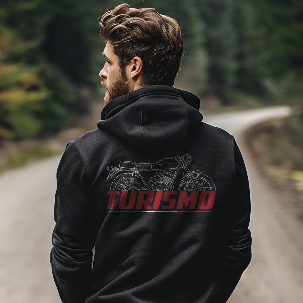 Moto Guzzi 125 Turismo & Tuttoterreno Inspired Hoodie - Motorcycle Sweatshirt for Riders