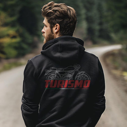 Moto Guzzi 125 Turismo & Tuttoterreno Inspired Hoodie - Motorcycle Sweatshirt for Riders